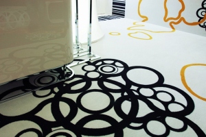 Interieur decoratie op een tapijt laten printen
