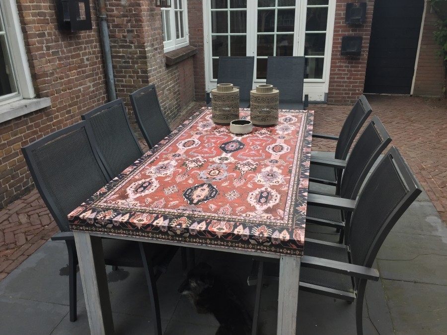 Tuintafel met full colour print