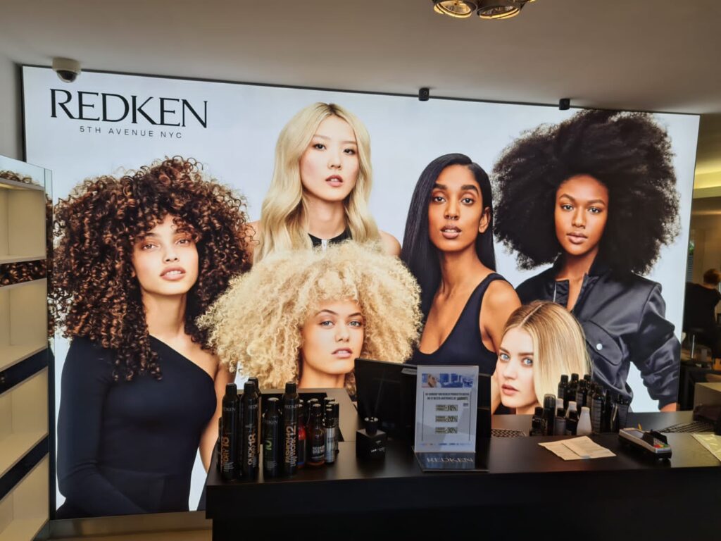 estyling kapsalon stuiver verlichte led wandprint