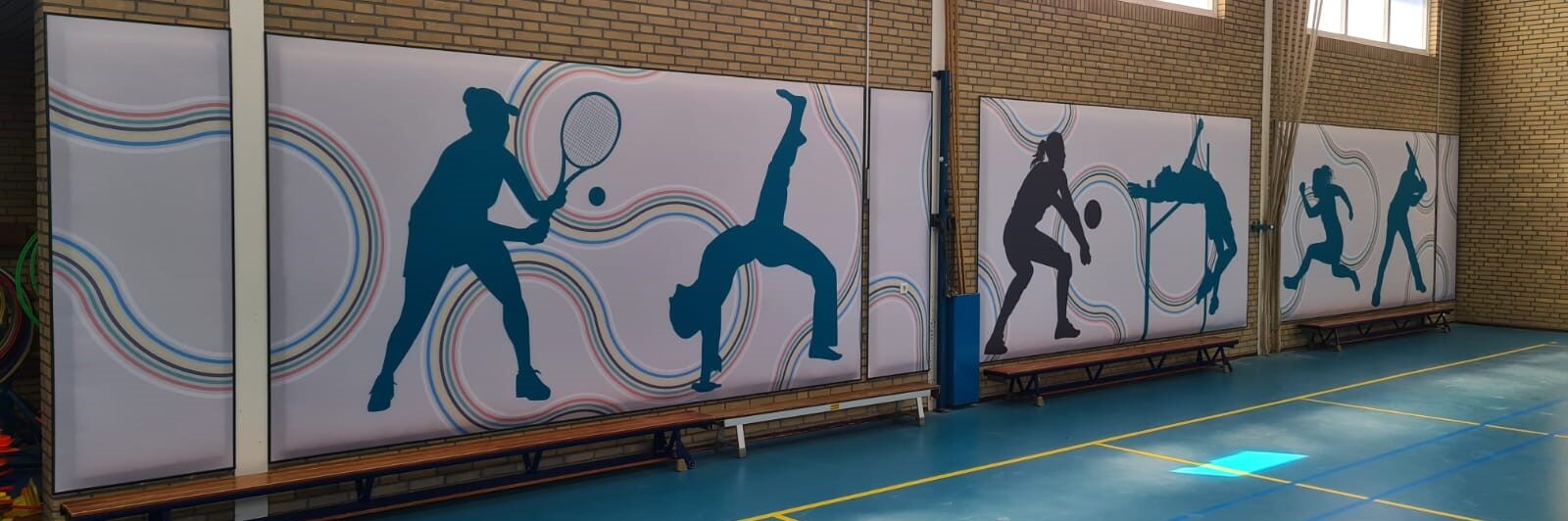 Pulastic sound wall akoestiek verbetering gymzalen de zaanstad