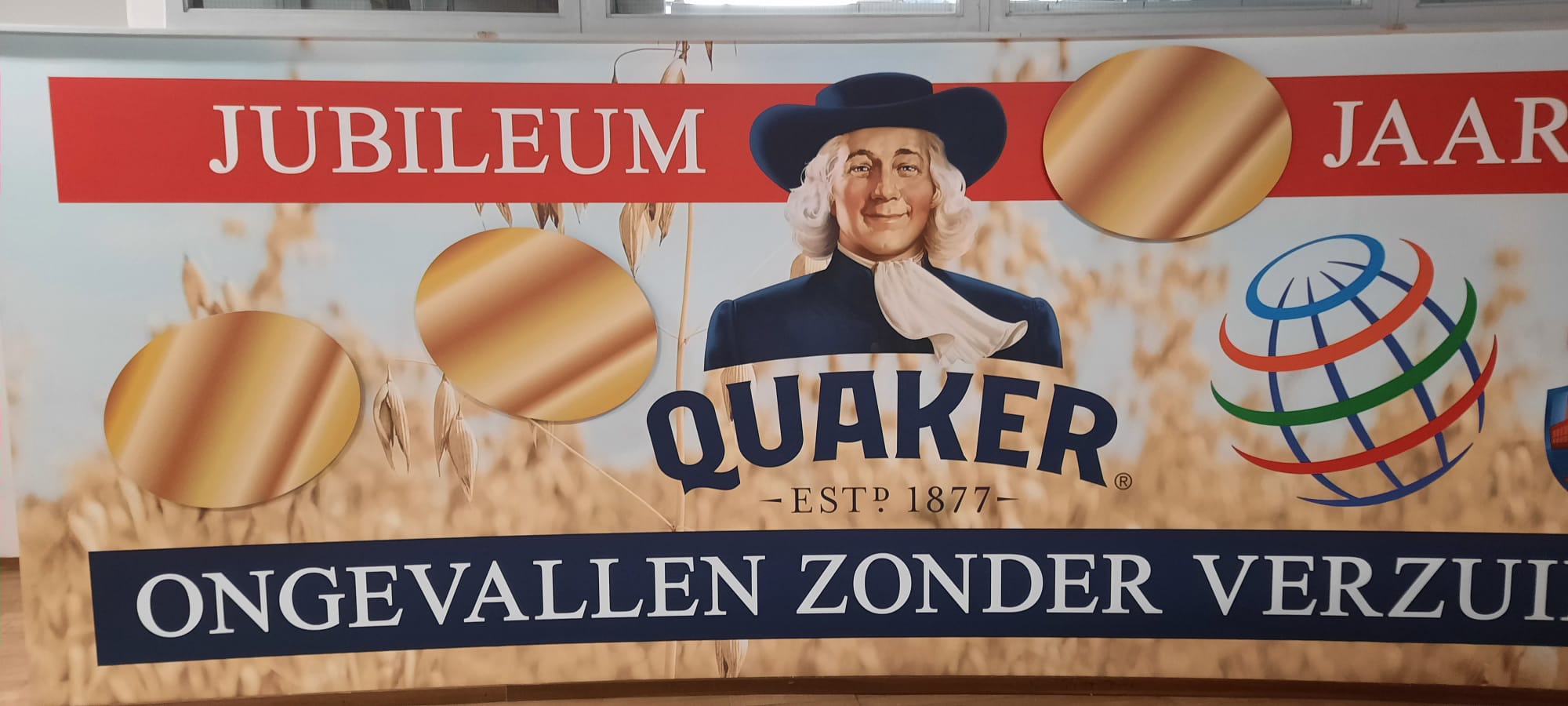 ongevallen zonder verzuim bord Quaker