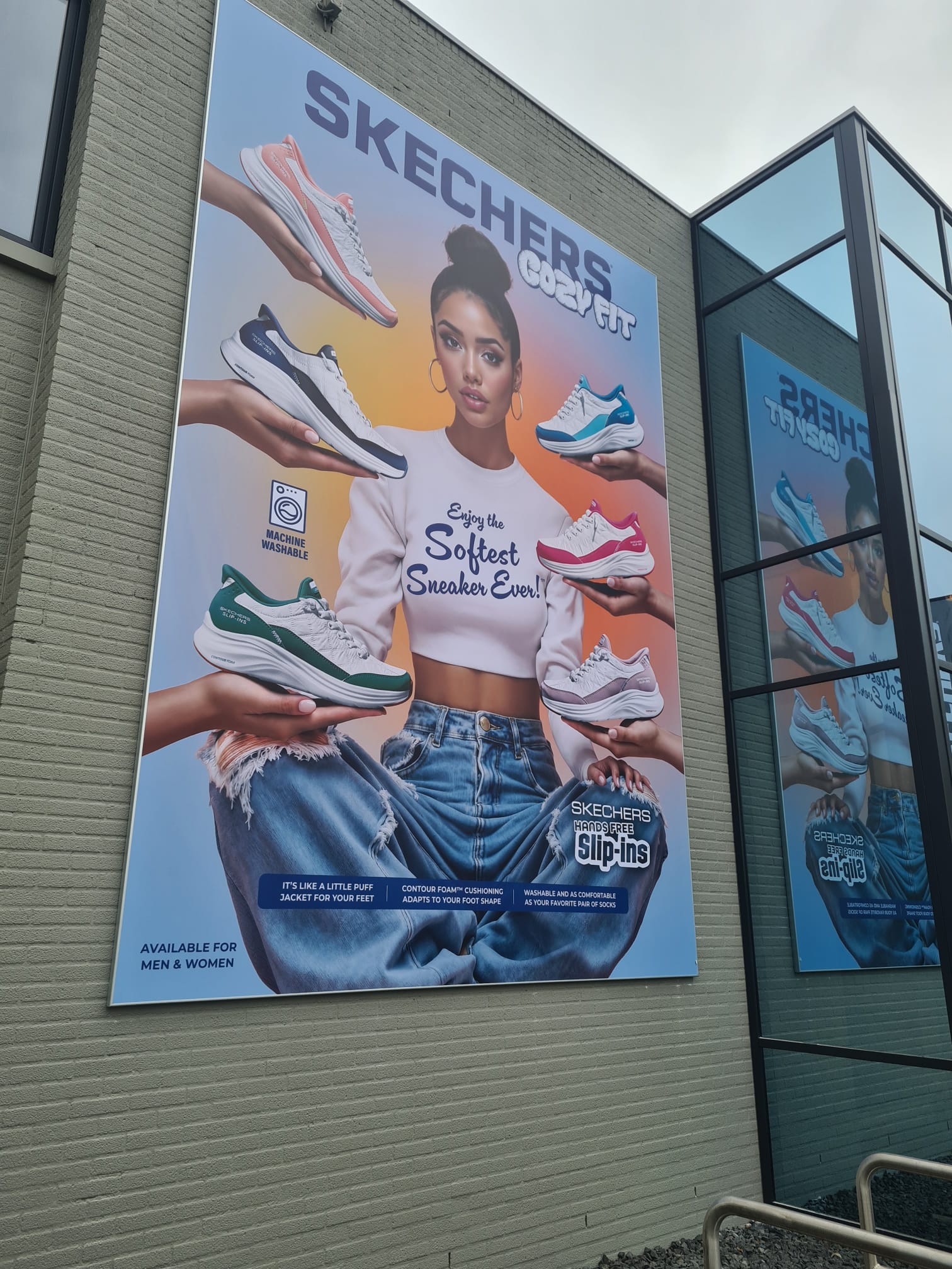 gevelreclame Skechers gevelreclame Skechers